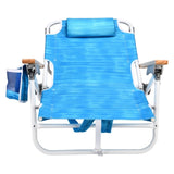 ZUN 1PCS Backpack Beach Chairs for Adults Beach towel backpack beach chairs for adults 5 position chair 22418864