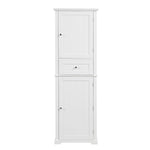 ZUN Tall Bathroom Storage Cabinet, Freestanding Storage Cabinet with Drawer and Adjustable Shelf, MDF 49560889