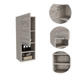 ZUN Light Grey 2-Shelf Bathroom Cabinet B06280563