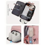 Women's Large Capacity Backpack with USB Charger and Shoe Pocket, Flight-Approved for Easy Travel. 11718184