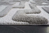 Luna Meara Gray and Ivory Recycled Polyester Area Rug B055P367191