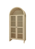 70.28" Tall Arched Kitchen Pantry, Modern Farmhouse Wood Kitchen Storage Cabinets ,Arched Storage W688P204446