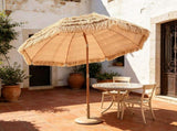 8 ft Thatched Patio Umbrella with Tilt, Hawaiian Style Beach Parasol, for Beach, Patio, Poolside & 84390617