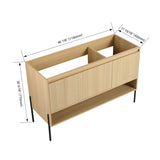 48" Freestanding Bathroom Vanity & 3 Soft-Close Cabinet Doors -Excluding Sink W1972P199462