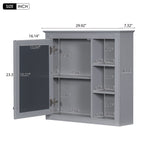 ZUN 30'' x 28'' Medicine Cabinet, Wall Mounted Bathroom Storage Cabinet, Modern Bathroom Wall Cabinet WF318452AAE