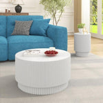 ZUN 15.72-inch H-barrel coffee table, Nordic style, simple design, suitable for indoor and outdoor use, W1781P211081