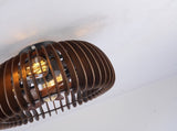 20" Semicircle Modern Flush Mount Fan Light,Ceiling Fans with Lights and Remote W3596P462048