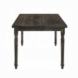 Weathered Grey Dining Table with Rectangular Top B062P209307