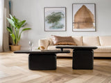 Vintage Fashion Style Square Coffee Table Set with Wood Grain Finish,for Living Room, Office and W757P235685