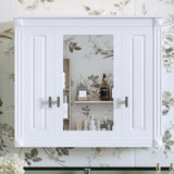 Bathroom Wall Cabinet with Mirror, Wall Mounted Medicine Cabinet with 4 Shelves, Mirrored Door Over 58103188
