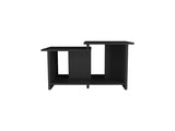FM FURNITURE Naco Coffee Table with Open Storage, Melamine Finish, Natural Oak B128P269878