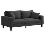 57 " High Resilience Loveseat Sofa, Wooden Frame 2 Seat Sofa, Comfy , Small Space Saving Modern W311P221210