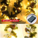 ZUN 9 Feet Christmas Garland with LED Lights 67883191