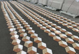 Hexagon Water-jet marble,White Gold Red 3 color, natural marble, for floor and wall,polished marble W1696P314482