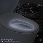 ZUN Electric Bidet Toilet Seat Adjustable Heated Seat with Dual Control Mode Elongated Smart Toilet Seat 96667333