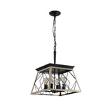 4-Light Farmhouse Chandeliers For Dining Room Oak NEW SKU W1340P206639 W134070875