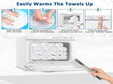 Hot Towel Warmer for Facials Massage, Esthetician Towel Heating Cabinet White, Aluminum Chamber, 55972334