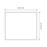 DAX Square LED Backlit Flat Mirror with Sensor Switch Aluminium Frame B2702P226998