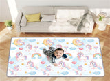 Waterproof Unicorn Print Baby Playpen Mat Roll-Up Portable Foam Mat for Indoor Outdoor Crawling & 66440538