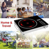 3500W Electric Single Burner Cooktop 110V - Rapid Heating Hot Plate with 4 Preset Modes 11568545