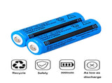 100pcs 18650 Lithium Batteries 3.7V Li-ion Rechargeable Battery For Torch Headlight 62765975