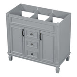 ZUN 36'' Bathroom Vanity without Top Sink, Cabinet only, Modern Bathroom Storage Cabinet with 2 Soft 30359422