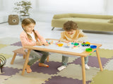 Children's Sensory Table with Stool, Kids Activity Table with 2 Storage Bins & 2 Pen Holders & Paper 95960477