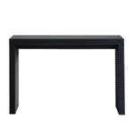 ZUN Modern Black Console with Ribbed Design,Wood Console, 47" W entryway table,Black Entry W2729P199006