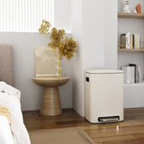 13 Gallon 50L Kitchen Foot Pedal Operated Soft Close Trash Can - Stainless Steel Rectangular Bustbin W1550122451