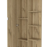 ZUN Los Angeles Linen Cabinet, Five Shelves, One Cabinet, Divisions B128P148932