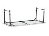 4 Foot Adjustable Height Folding Plastic Table, White 85528230