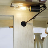 Lighted Glass Curio Display Cabinet,Display Cabinet,Glass Storage Cabinet Glass Wine cabinet Wood W2275P199812