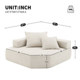 Corner Frame for Oversized Modular U Shaped Sectional Sofa,Luxury Boucle Floor Couch,Convertible N723P234208A