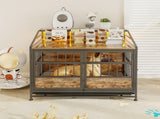 Multi-function Furniture Style Dog Crates Storage, Dog Crate Furniture Large Wooden Dog Kennel W840P291740