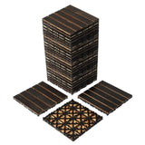 27pcs Wood Interlocking Deck Tiles 11.8"x11.8", Waterproof Flooring Tiles for Indoor and Outdoor, 34814448