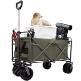 Outdoor Garden Park Utility kids wagon portable beach trolley cart camping foldable with big wheels W321P206635