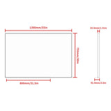 48x32 Oversized Modern Rectangle Mirror with SIlver Frame Decorative Large Wall Mirrors for W708P297399