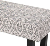 Ashford Boho Fabric Bench Great Deal Furniture Boho Fabric Bench, Black Print N778P187098B
