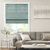 Printed Faux Silk Room Darkening Cordless Roman Shade B035129682