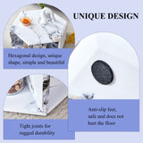 Hexagonal MDF coffee table, characteristic pattern stickers, multi-hole design to give more storage W1151P200317