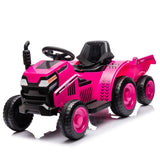 ZUN 12V Kids Ride On Electric Tractor Black Knight,Kids Ride On Toy.2WD,Non-skid tires, steering wheel, 85433866