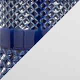 Casa 21" Contemporary Ceramic Table Lamp in Glossy Navy Crackle Ceramic, Polished Nickel, Clear B202P224016