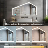 52*28 inch LED Bathroom Vanity Mirror Wall Mounted Adjustable White/Warm/Natural Lights Anti-Fog W708P235364