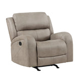 Luxurious Style Rocker Reclining Chair Brown Plush Comfortable Living Room Furniture B011P144390
