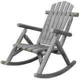 Wooden Porch Rocker Chair,Durable Wooden Porch Rocker Chair,Fir log Rocking Chair,Patio Rockers for W465P255396