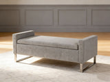 47" Ottoman Storage,Upholstered Entryway Bench for Bedroom and Living Room,End of Bed Bench W5325P427119