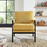 Kelly Mid-Century Modern Chenille Upholstered Accent Armchair T2574P240953