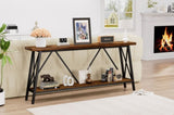 ZUN 70.9 Inch Extra Long Sofa Table, Console Behind Sofa, Entryway Table with 2 Tier Storage Shelves for W1668P237300