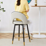 360 &deg rotatable bar chair.Modern PU comfortable upholstered bar chair with smooth and beautiful W1151P265583