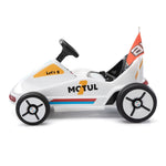 ZUN 12V Kids Ride On Go Kart, Electric 4-Wheeler Car with Remote Control, Cushioned Seat, LED Lights, W2181P201026